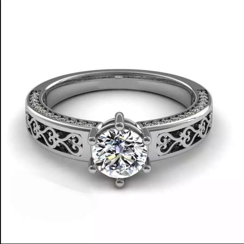 New Women’s 925 Silver Sapphire Ring 💍